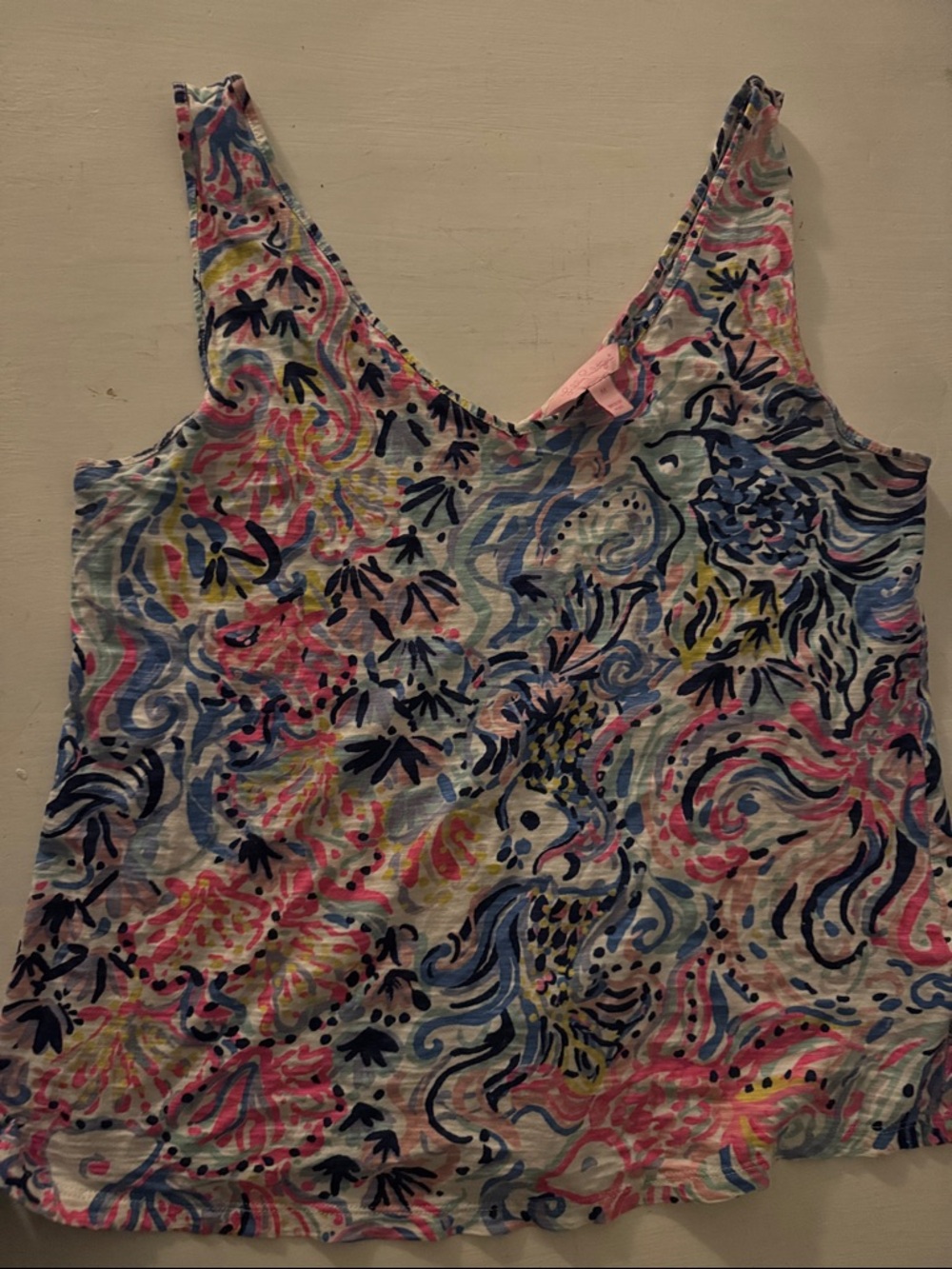 Lilly Pulitzer Multicolor V-Neck Paisley Floral Camisole